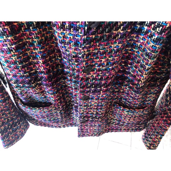 🌈 Multicolor Cross-Knit Coat 🌈 - Picture 4 of 4